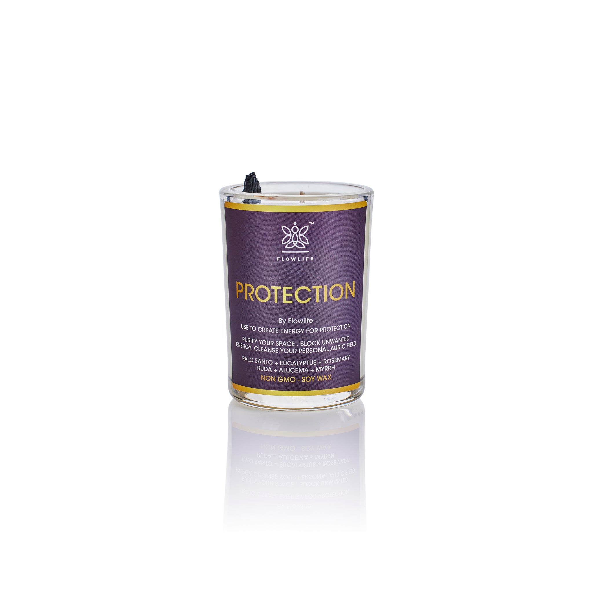 reiki charged scented protection candle