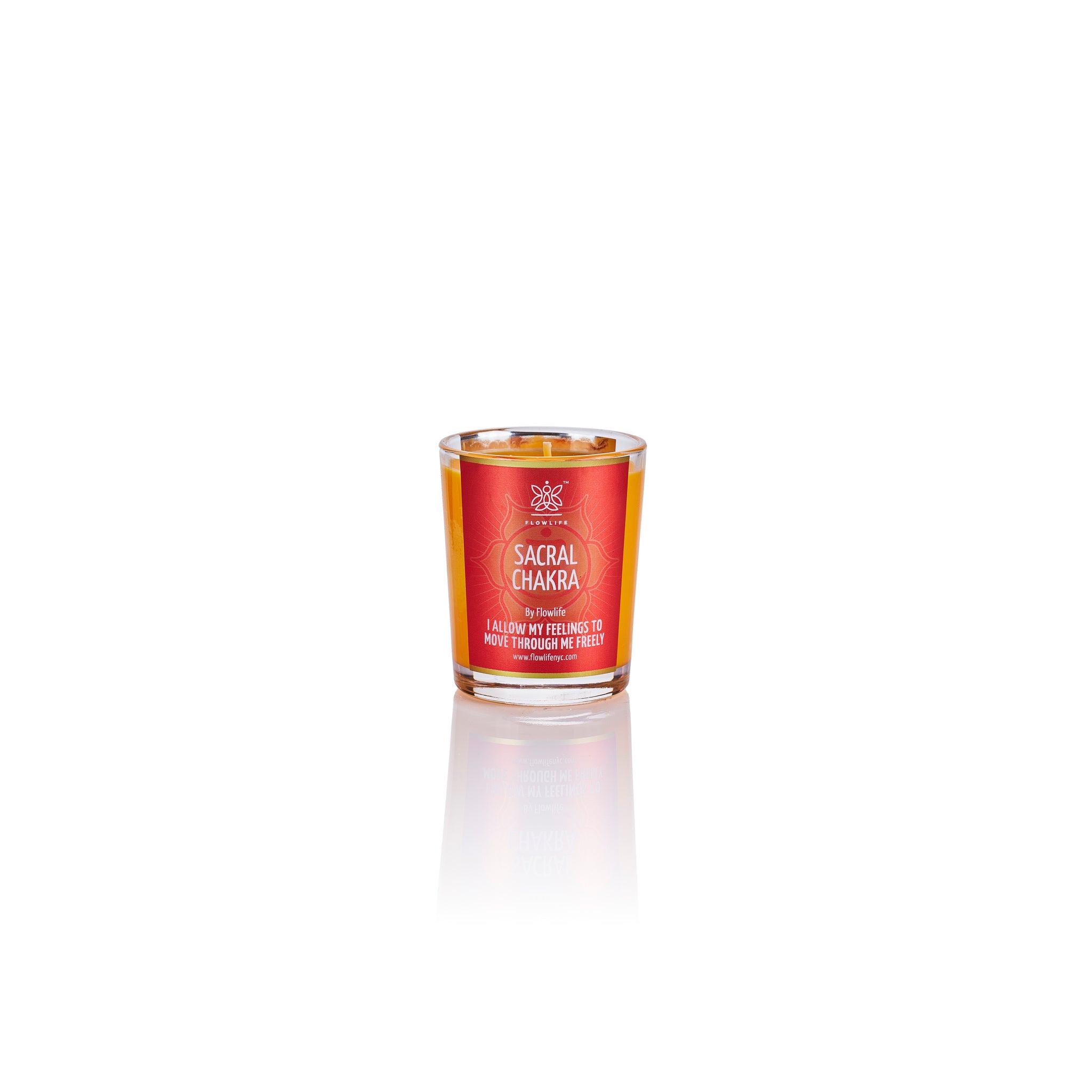 Sacral Chakra Energy Votive (2.2 oz) 100% Soy Wax