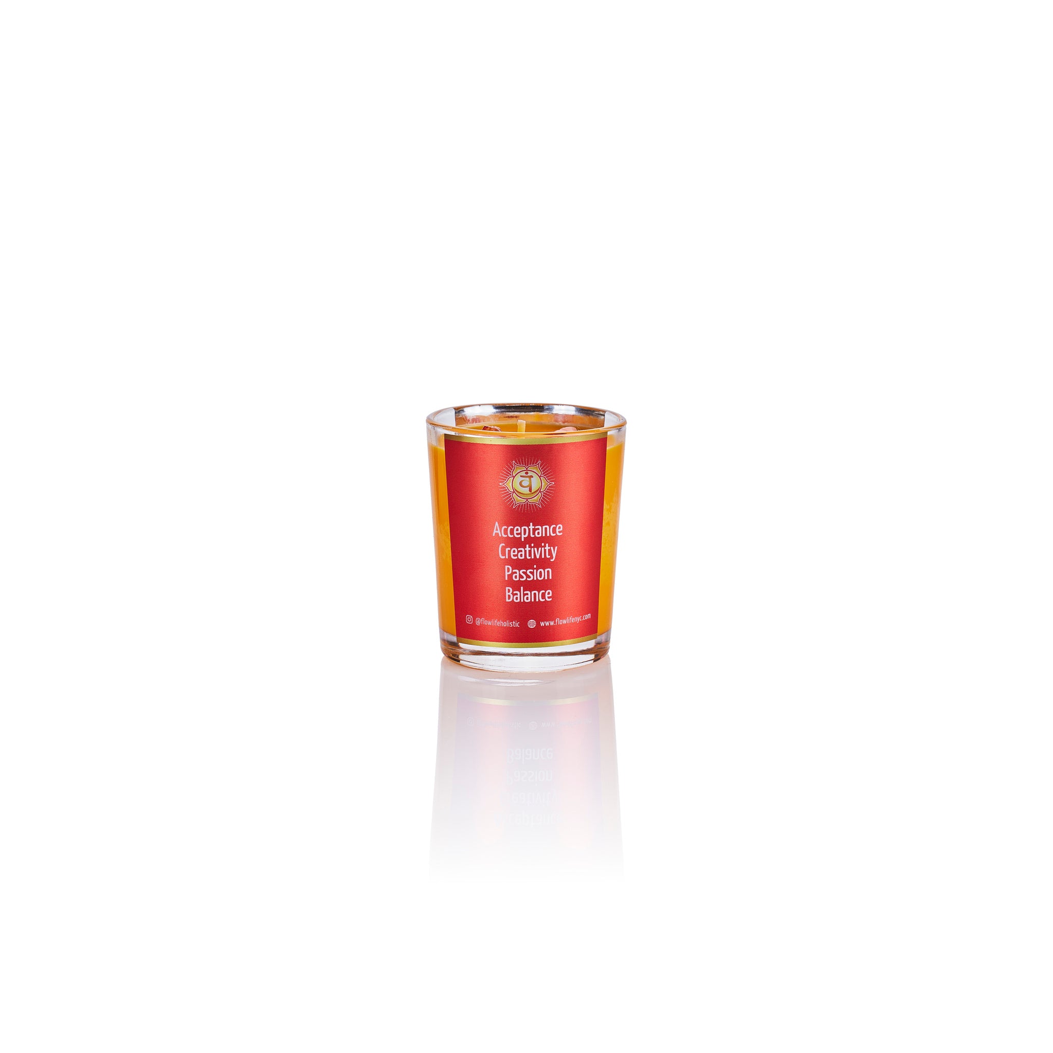 Sacral Chakra Energy Votive (2.2 oz) 100% Soy Wax