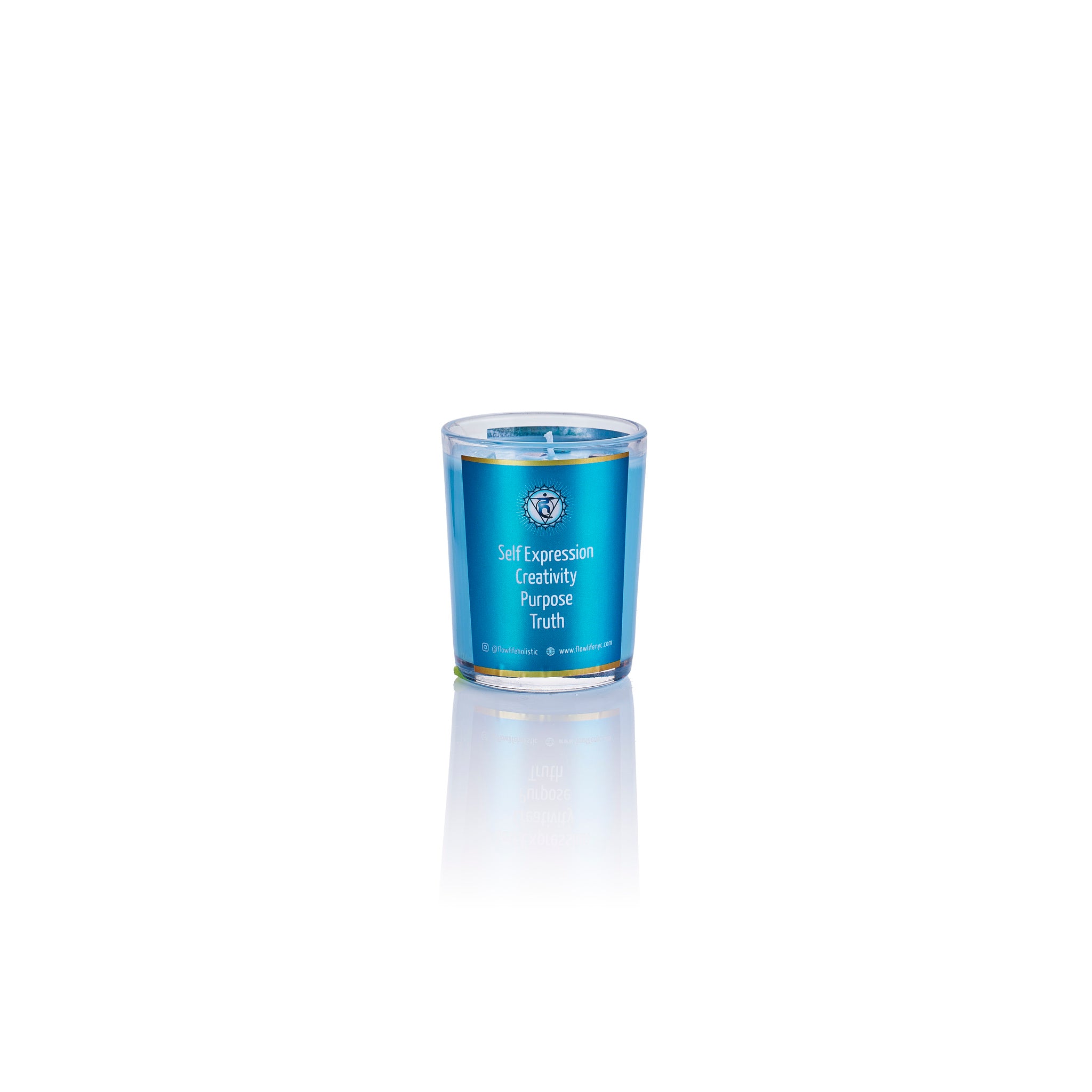 Throat Chakra Energy Votive (2.2 oz) 100% Soy Wax