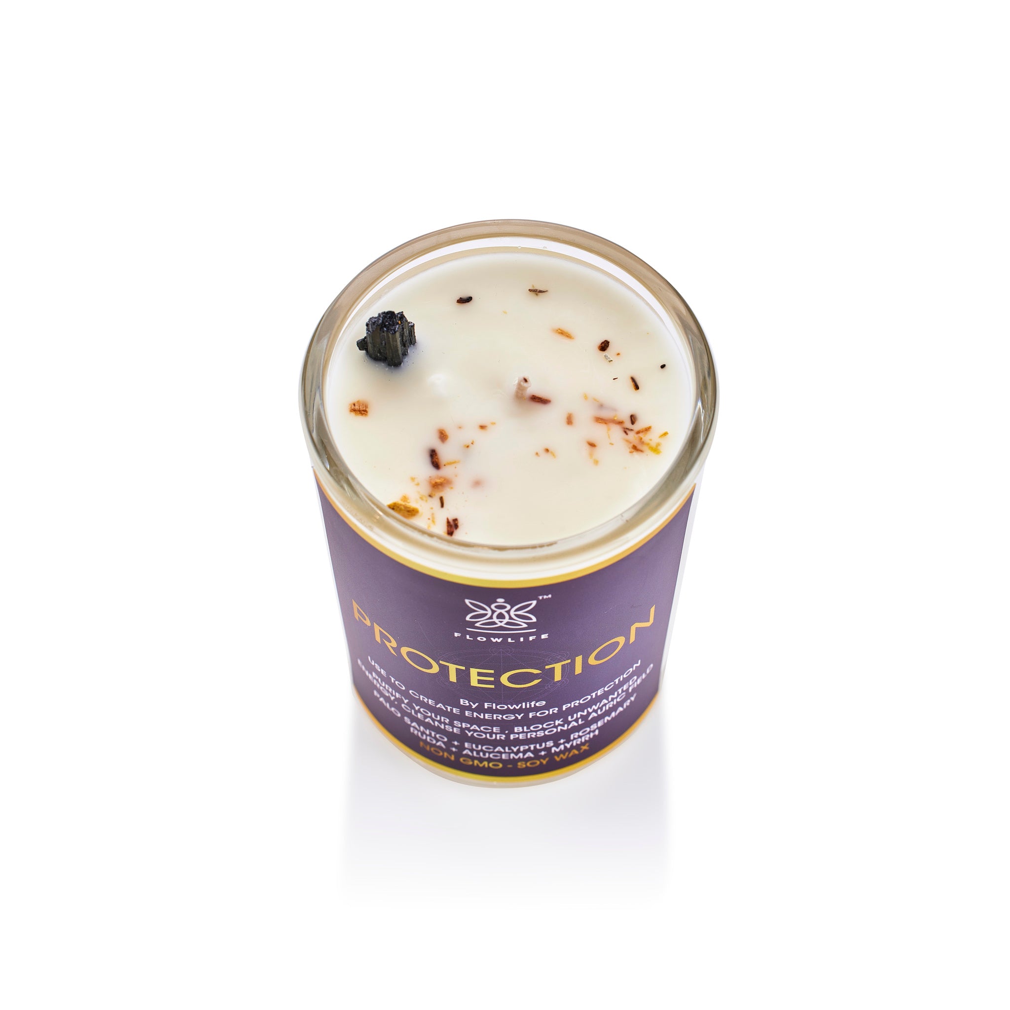 reiki charged scented protection candle